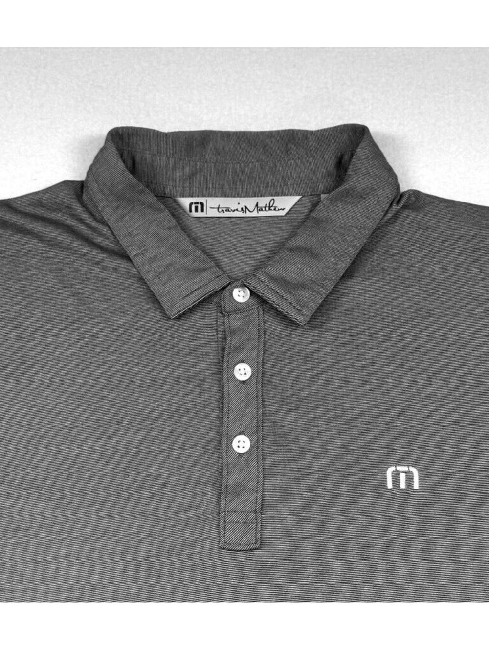 TravisMathew Men's Gray Polo Shirt Men's XL